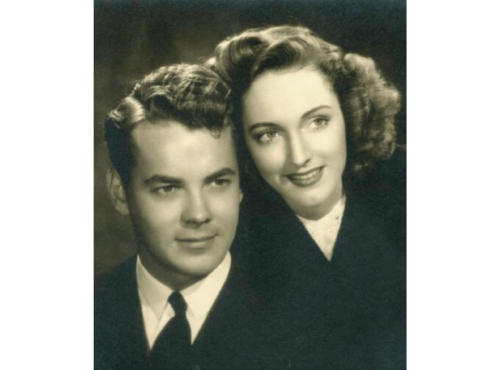 Newlyweds John and Audrey Jones Beck. Newlyweds John and Audrey Jones Beck.